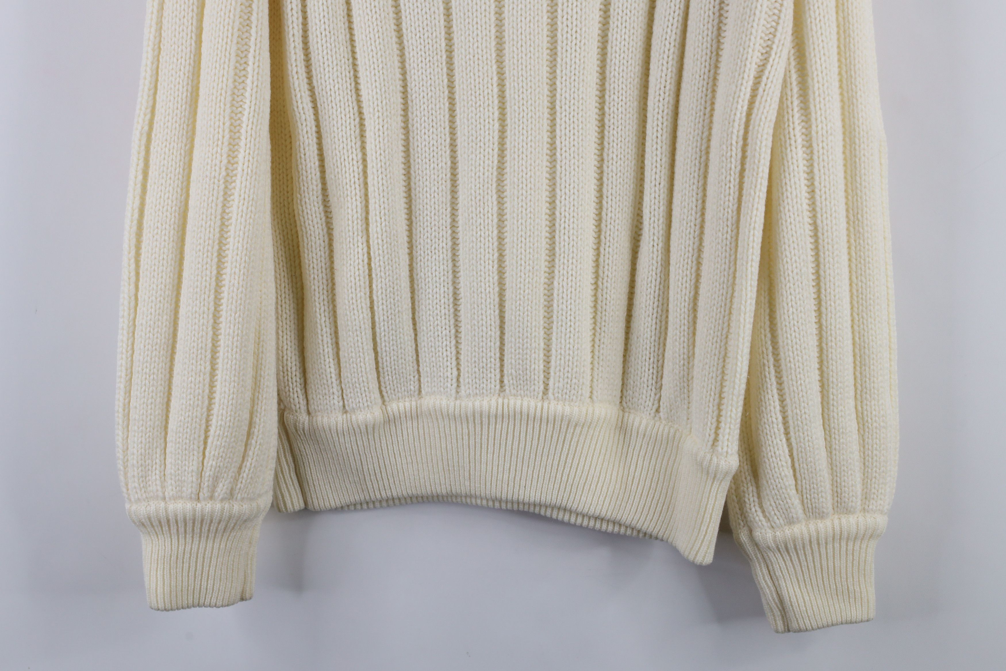 Vintage Vintage 70s Streetwear Chunky Cable Knit Fisherman Sweater Size US M / EU 48-50 / 2 - 10 Thumbnail