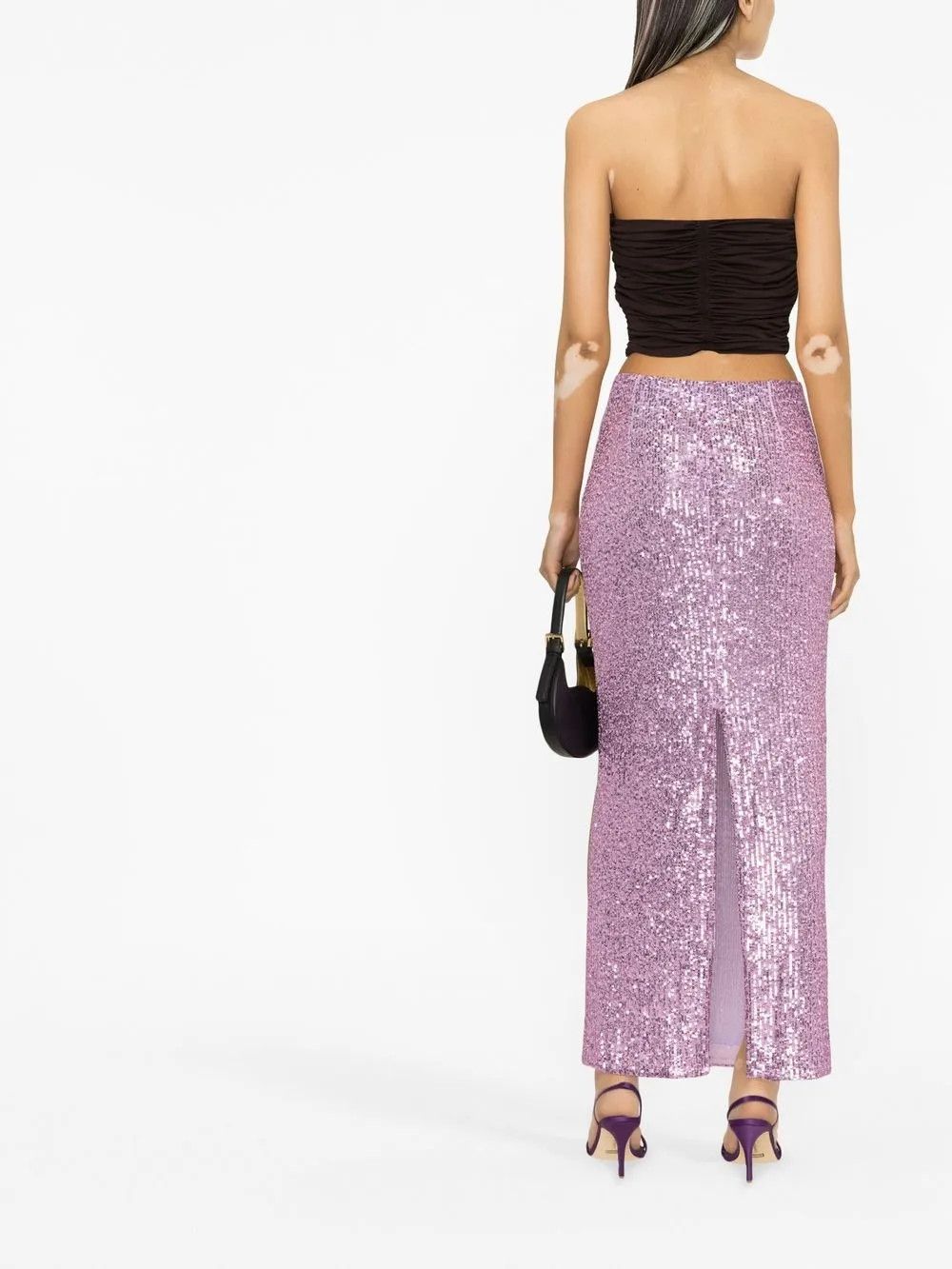 Tom Ford o1y0226 Maxi Skirt in Purple Size 27" / US 4 / IT 40 - 3 Thumbnail