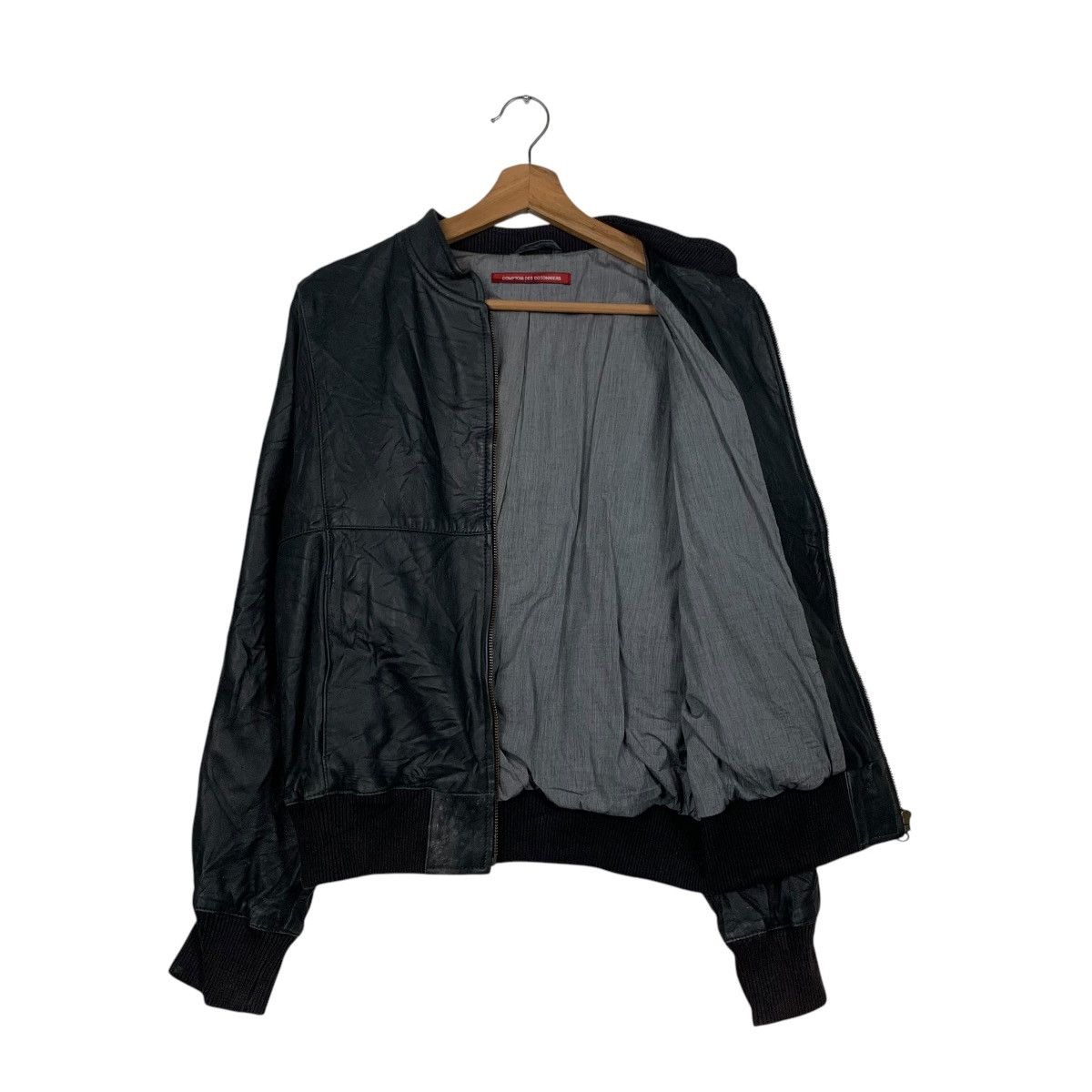 Japanese Brand COMPTOIR DES COTONNIERS Leather Bomber Jacket #2560-C115 Size L / US 10 / IT 46 - 8 Thumbnail