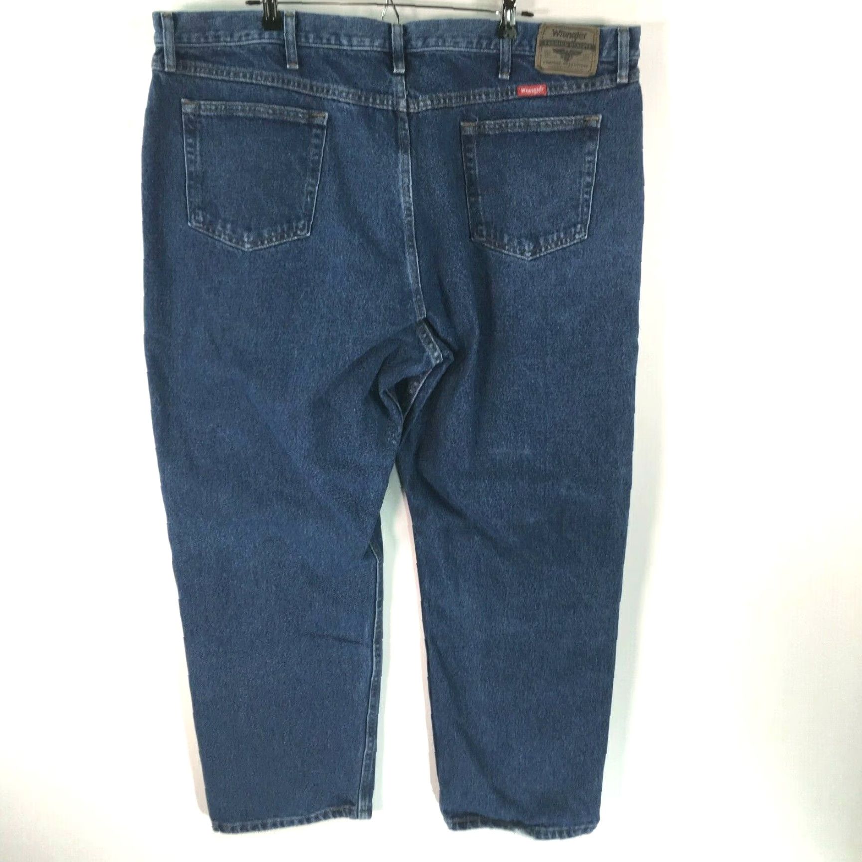 Wrangler Wrangler Jeans Mens Regular Fit Blue Denim 46x30 Flat Front 5-Pocket Denim Jeans Vintage No Size US 30 / EU 46 - 2 Thumbnail