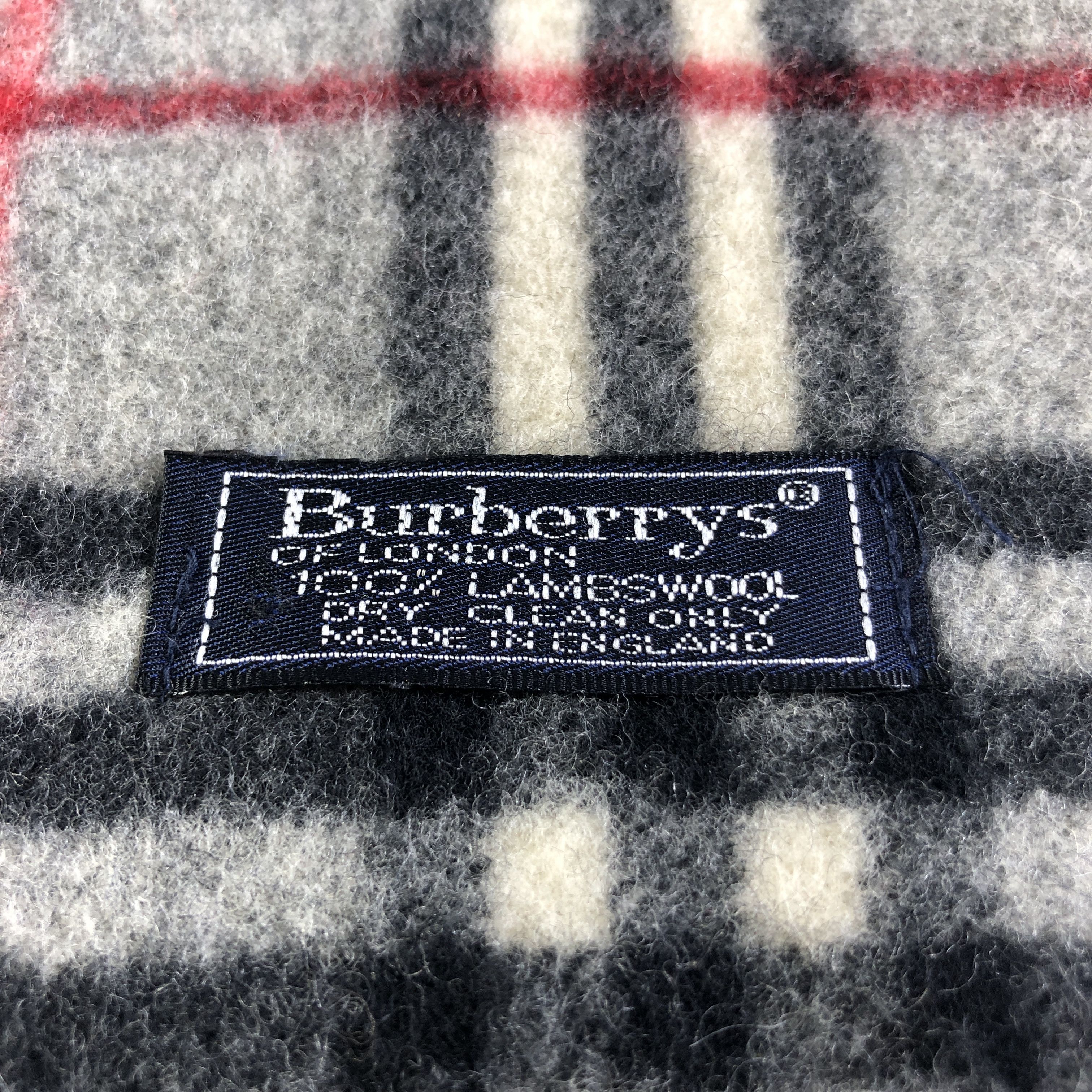 Burberry Burberrys Nova Check Wool Scarf Muffler V2636 Size ONE SIZE - 4 Thumbnail
