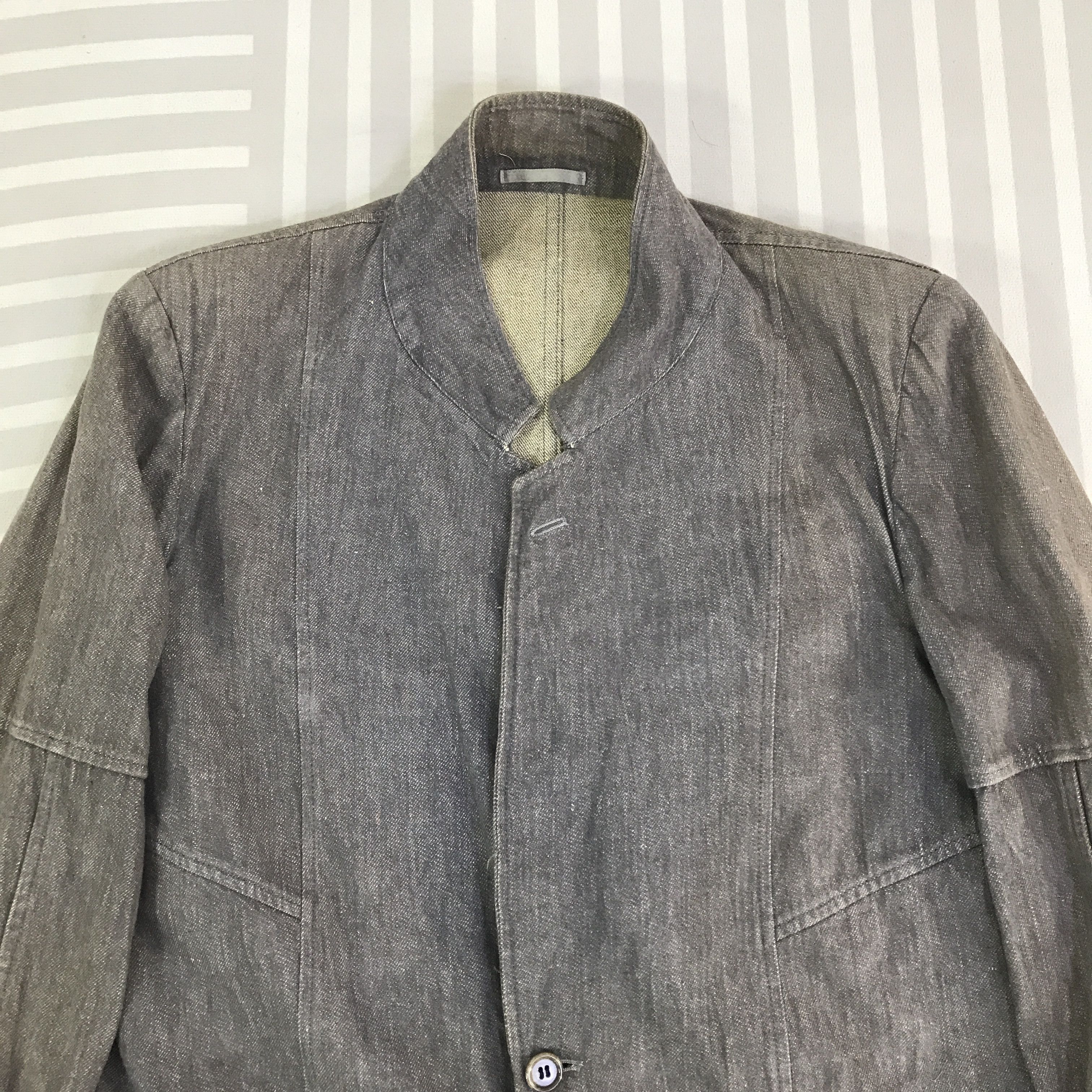 Comme des Garcons Homme Vintage Comme Des Garcons Homme Faded Jacket K115B1 Size US S / EU 44-46 / 1 - 2 Thumbnail