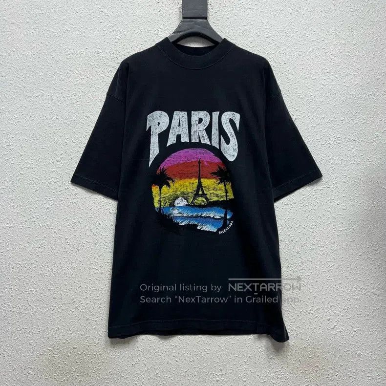 Balenciaga Balenciaga PARIS TROPICAL Graphic Tee. Size US M / EU 48-50 / 2 - 1 Thumbnail