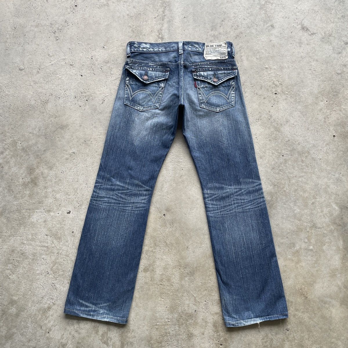 Edwin Vintage Edwin 503 Ripped Faded Distressed Jeans Pants Denim Size US 32 / EU 48 - 12 Thumbnail