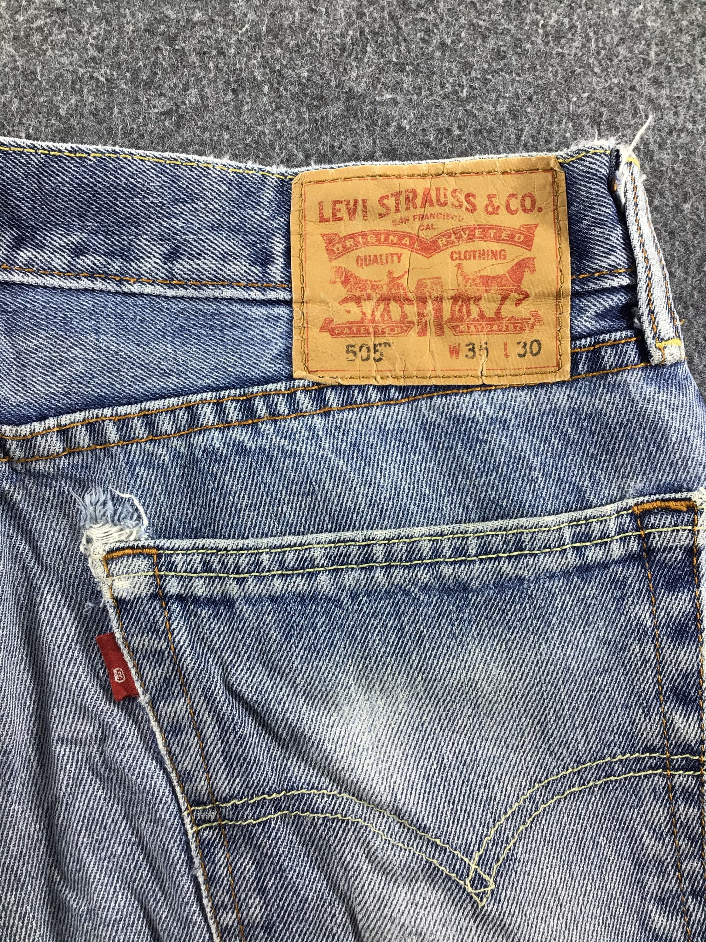 Levi's Vintage Blue Wash Levis 505 Jeans-J484 Size US 35 - 5 Thumbnail