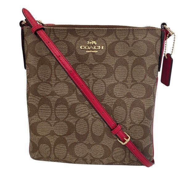 Coach Coach Coach Signature PVC Shoulder Bag Canvas Shoulder Bag F58809 ...