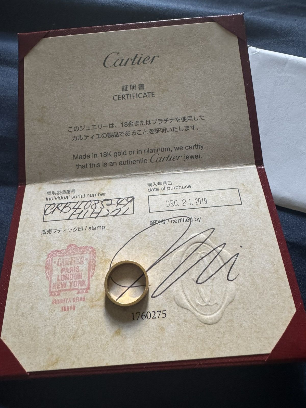 Cartier Cartier Rose Gold Love Ring Size ONE SIZE - 5 Thumbnail
