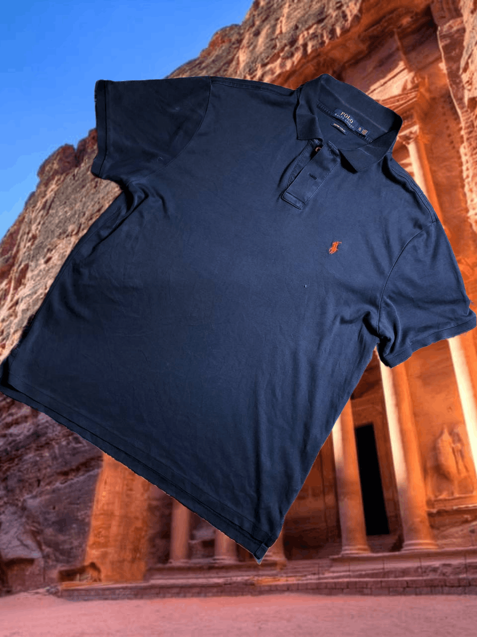 Polo Ralph Lauren Streetwear T-Shirt blue Polo Ralph Lauren polos Y2K Vintage Size US XL / EU 56 / 4 - 1 Thumbnail