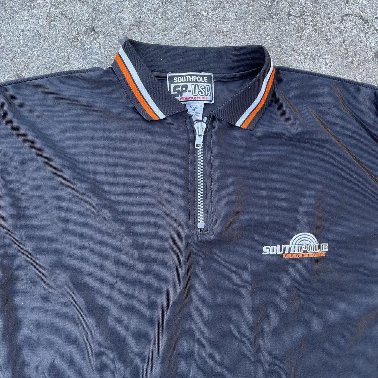 Southpole × Vintage Vintage 90s 2000s black & orange South Pole microtech polo Size US XL / EU 56 / 4 - 2 Thumbnail