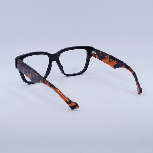 Gucci 🕶️ New Gucci GG1428O 006 Eyeglasses - Black With Orange Size ONE SIZE - 9 Thumbnail