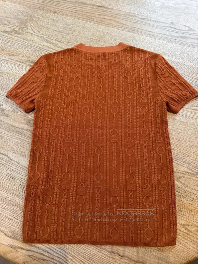 Hermes Hermes Knit Top (Orange) Size XS / US 0-2 / IT 36-38 - 4 Thumbnail