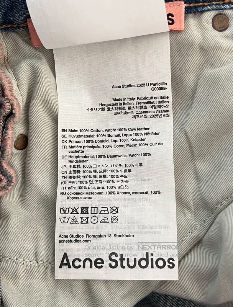 Acne Studios Acne Studios Blue mud-dyed jeans Size US 30 / EU 46 - 3 Thumbnail