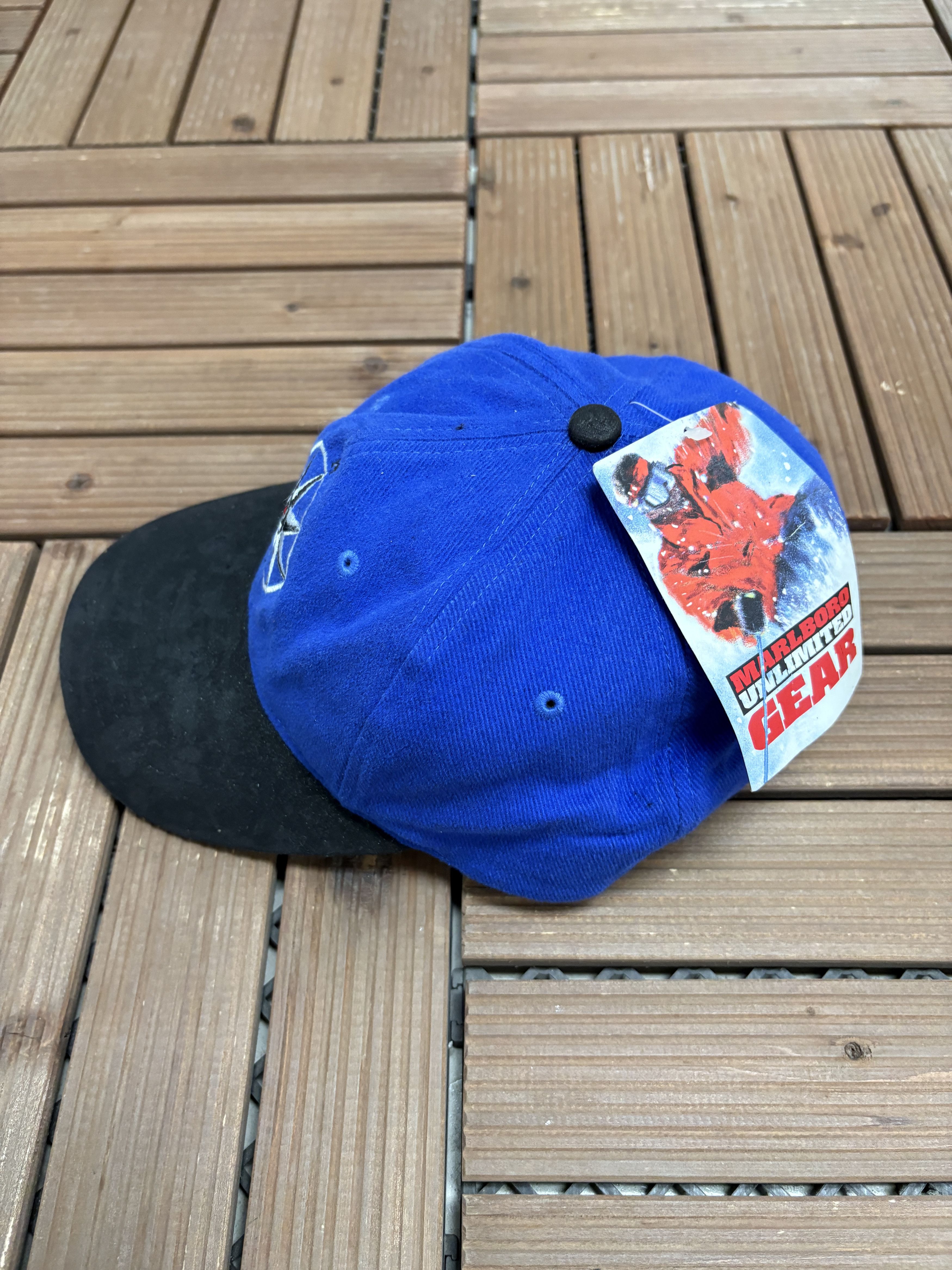 Marlboro Marlboro Unlimited Compass Vintage Blue Hat Cap Size ONE SIZE - 4 Thumbnail