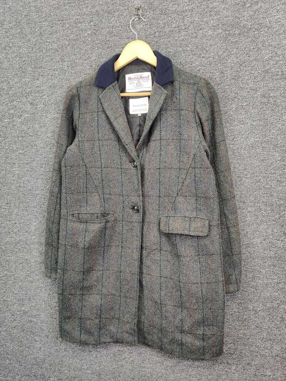 Harris Tweed Harris Tweed x Sevendays Sundays Plaid Wool Long Coat Size US L / EU 52-54 / 3 - 2 Thumbnail