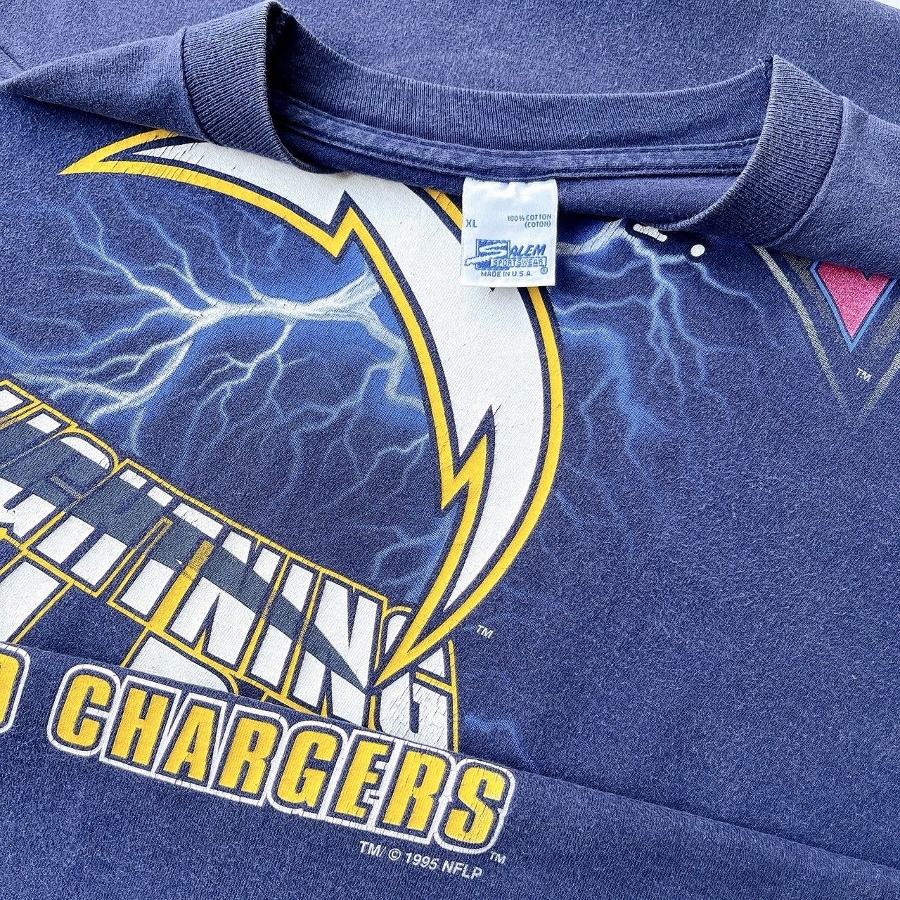 Vintage 90s San Diego Chargers NFL t-shirt/ XL Size US XL / EU 56 / 4 - 8 Thumbnail