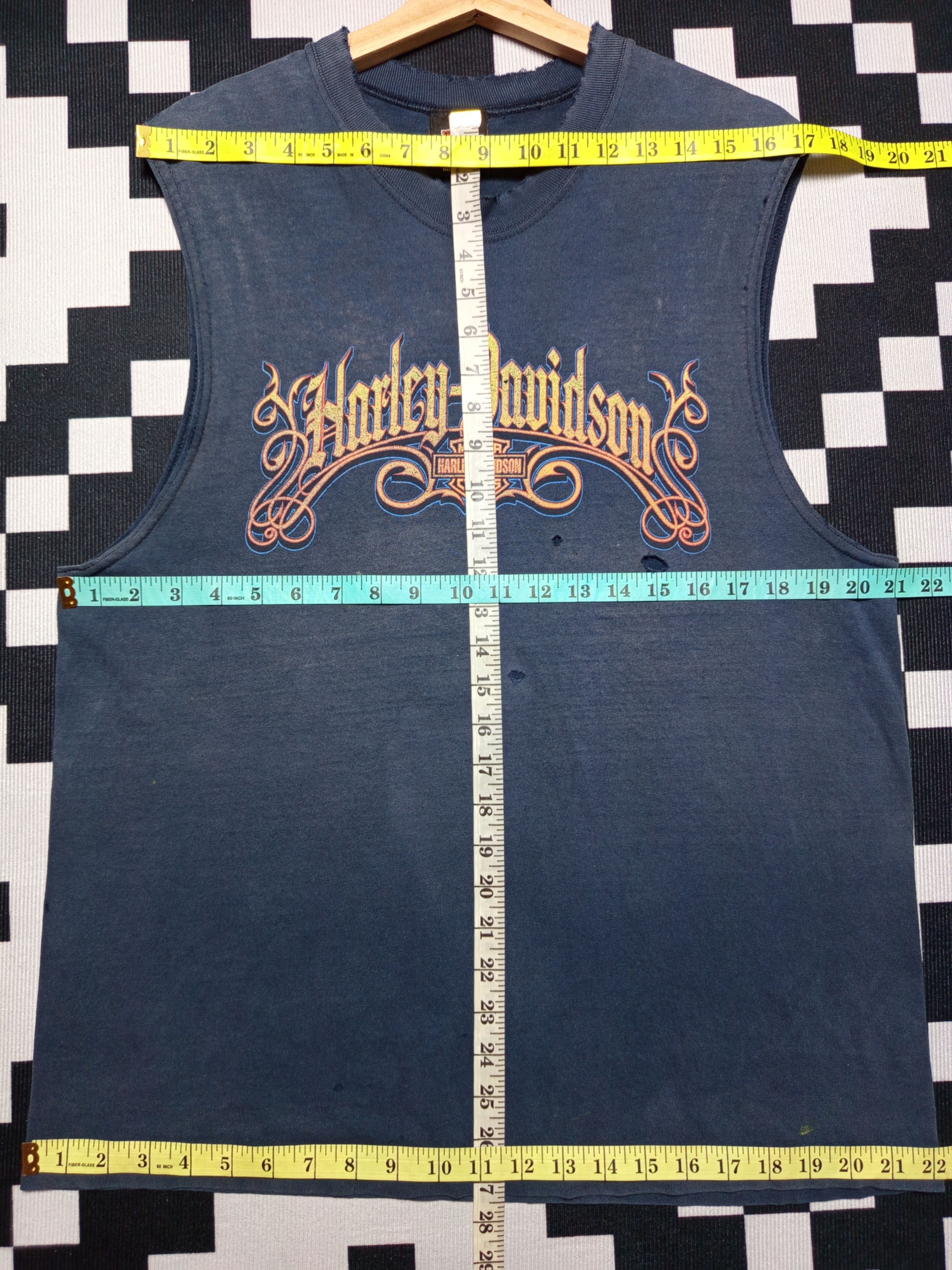 Harley Davidson Vintage Harley Davidson Angleton Texas Sleeveless Size US L / EU 52-54 / 3 - 15 Thumbnail