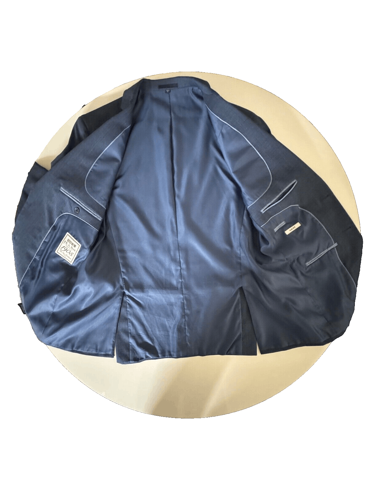 Jos. A. Bank Jos A Bank 1905 Mens 42R Slim Blue Wool Jacket Sport Coat Size 42R - 7 Thumbnail