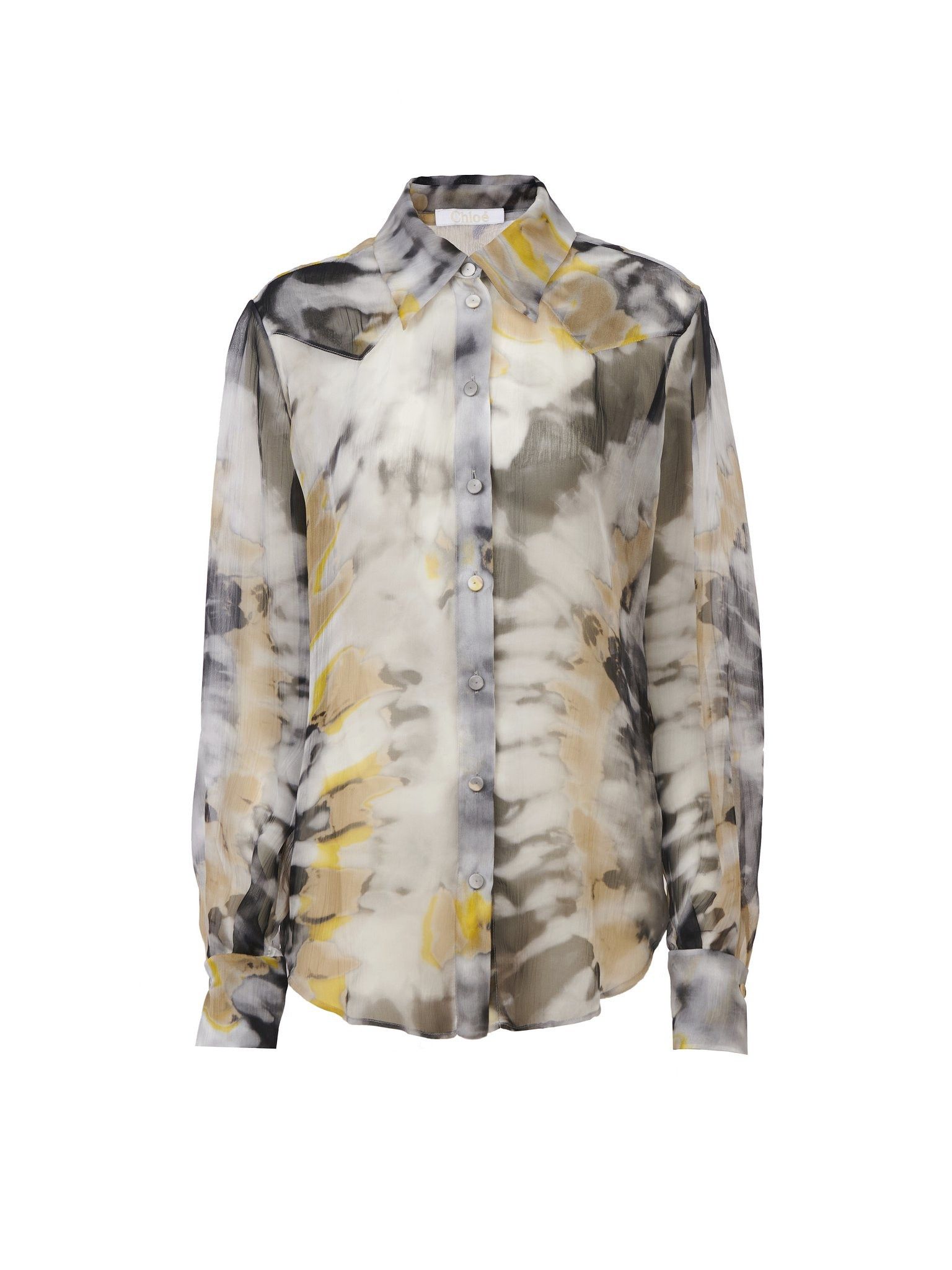 Chloe oc11z0525 Printed Western Blouse in Multicolor Size L / US 10 / IT 46 - 1 Thumbnail