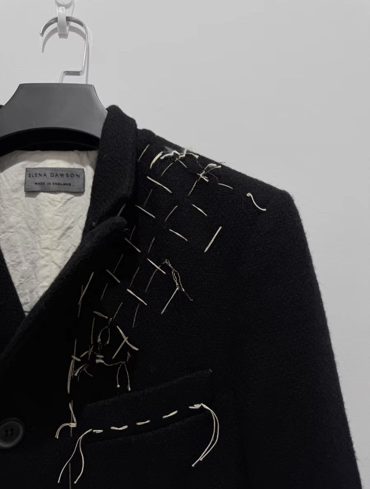 Elena Dawson Hand-stitched Black Blazer by Elena Dawson Size US M / EU 48-50 / 2 - 3 Thumbnail