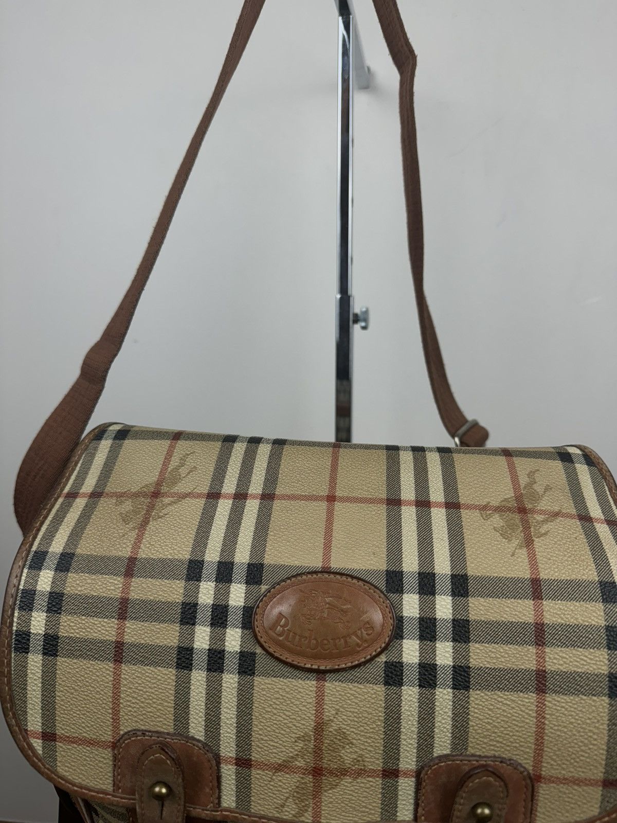 Burberry Vintage leather bag Burberry Nova Check original item Size ONE SIZE - 3 Thumbnail