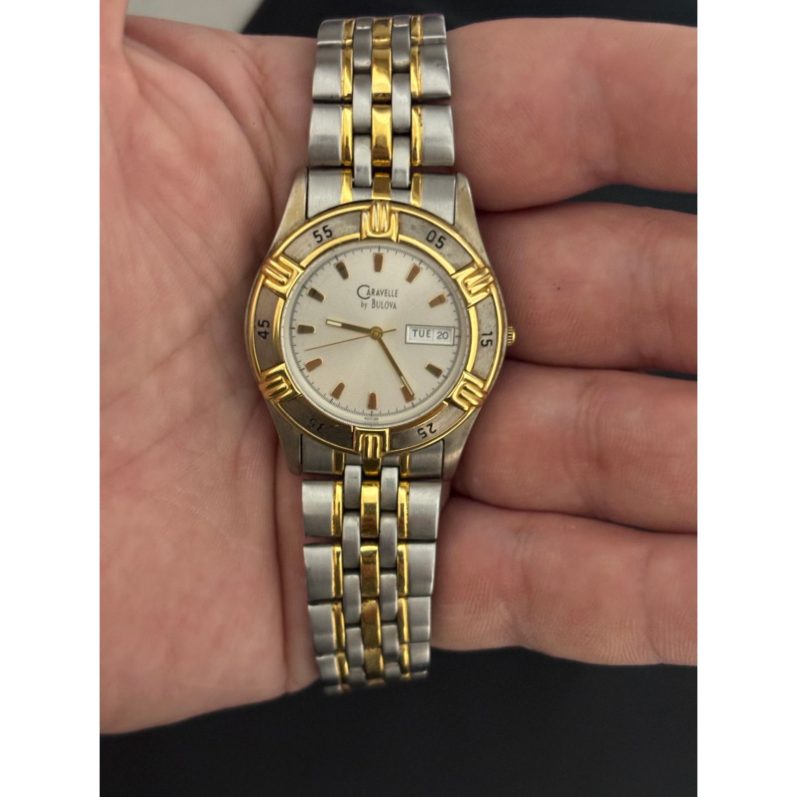 Caravelle by Bulova Vintage Caravelle By Bulova T8 2-Tone Men’s Watch. Size ONE SIZE - 3 Thumbnail
