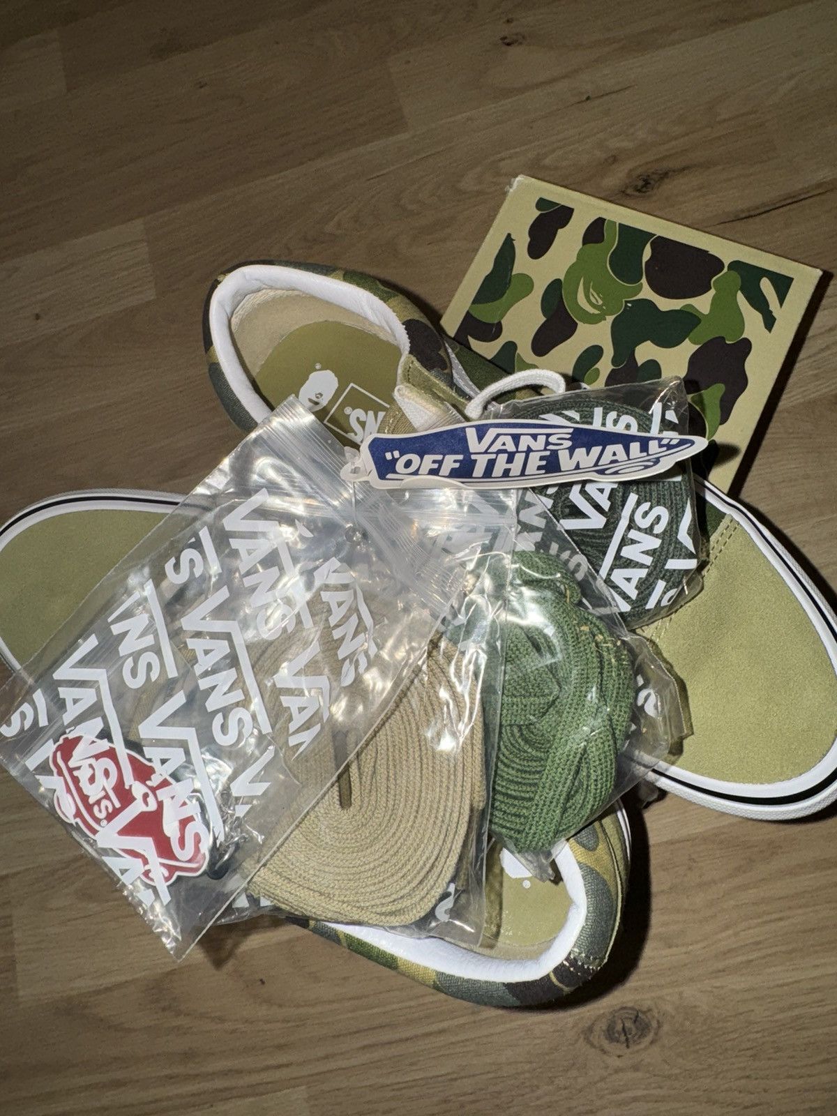 Bape × Vans Bape Green Camo Vans Old Skool 36 D Monogram Size: 7 US Size US 6.5 / EU 39-40 - 5 Thumbnail