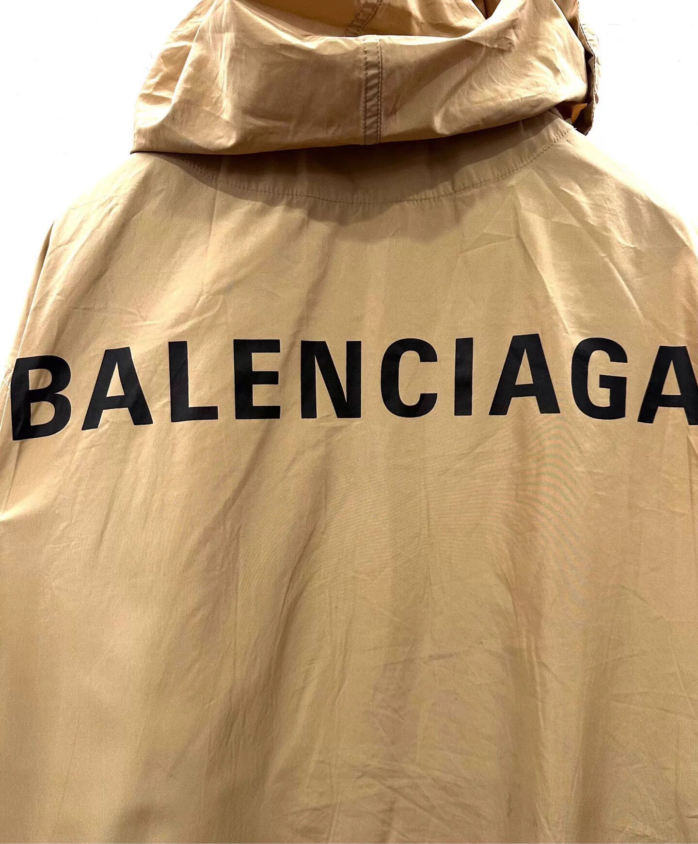 Balenciaga Balenciaga Men's Khaki Trench Black Logo Back 44 New Size US S / EU 44-46 / 1 - 5 Thumbnail