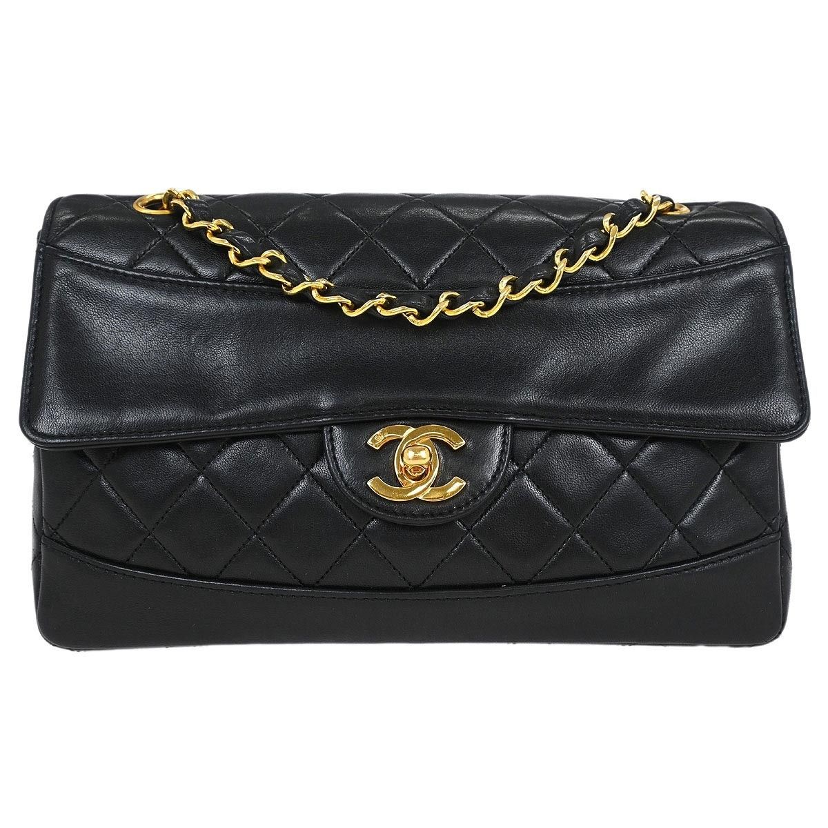 Chanel Chanel Vintage CC Chain Flap Bag Quilted Lambskin Size ONE SIZE - 1 Thumbnail