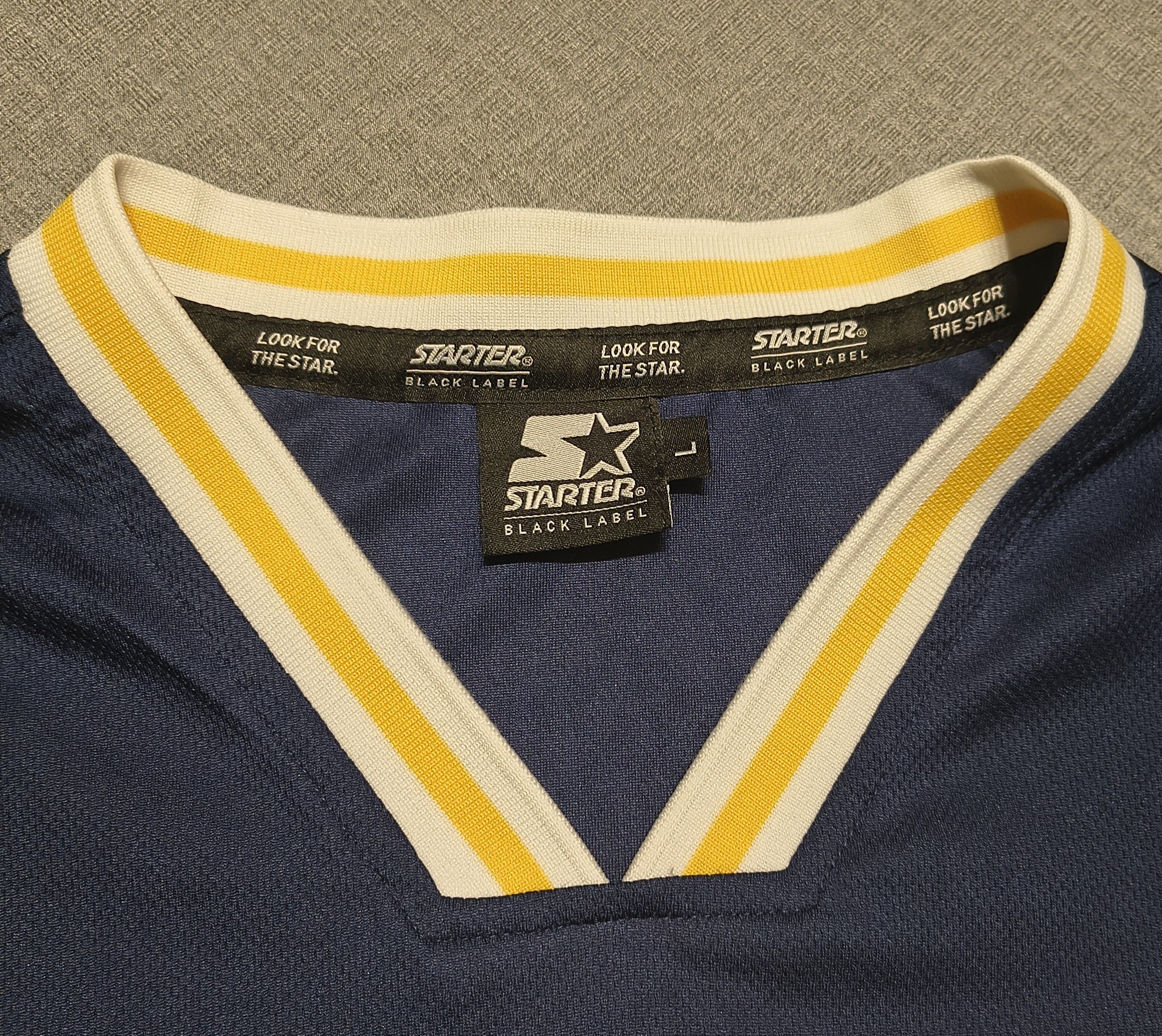 Starter Starter Black Label Long Sleeve Jersey Navy/Yellow Size US L / EU 52-54 / 3 - 3 Thumbnail
