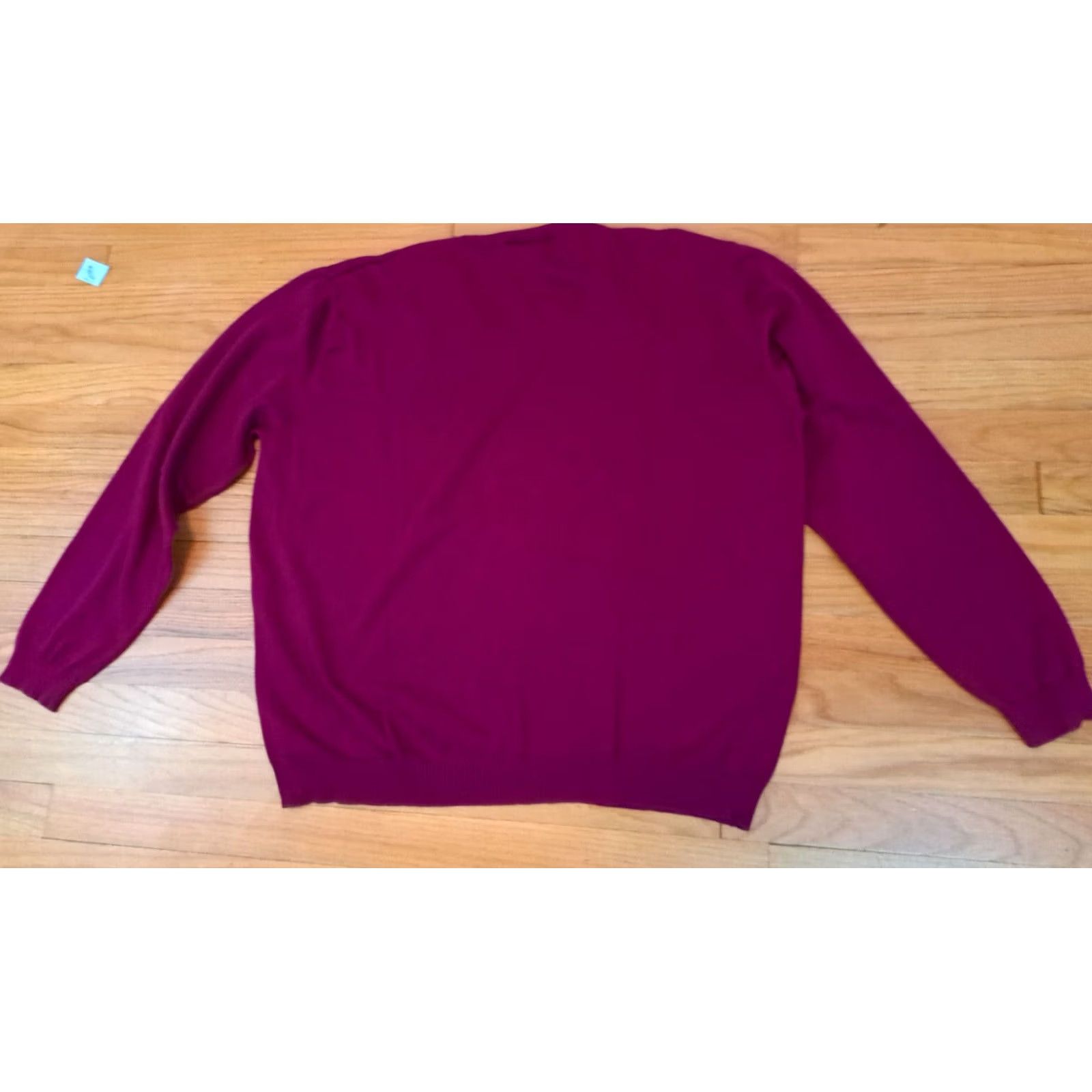 Lacoste Lacoste V-Neck Tennis-Golf Knit Sweater 7XL Men Red Solid Long Sleeve Pullover All Seasons Knit Branding: Lacoste Size US XXL / EU 58 / 5 - 3 Thumbnail