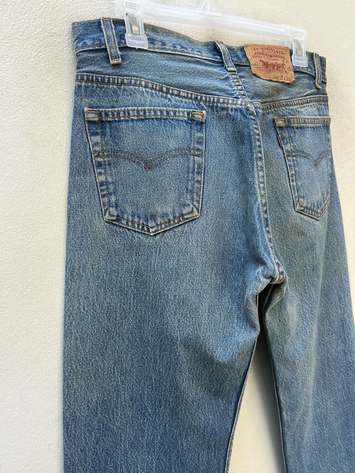 Levi's Vintage 80s Levi’s 501 Distressed Muddy Denim Jeans Size US 31 - 16 Thumbnail