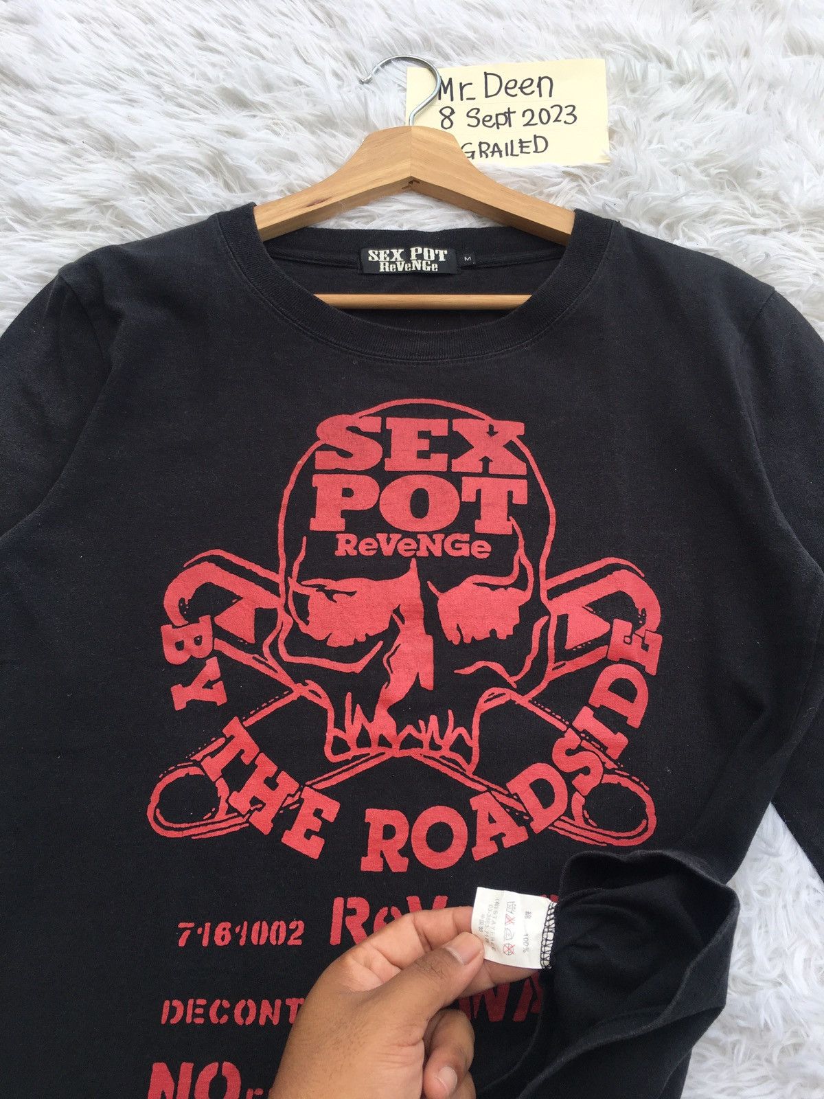 Japanese Brand Rare Sex Pot Revenge Decontrol of War Longsleeve Shirt Size US M / EU 48-50 / 2 - 8 Thumbnail