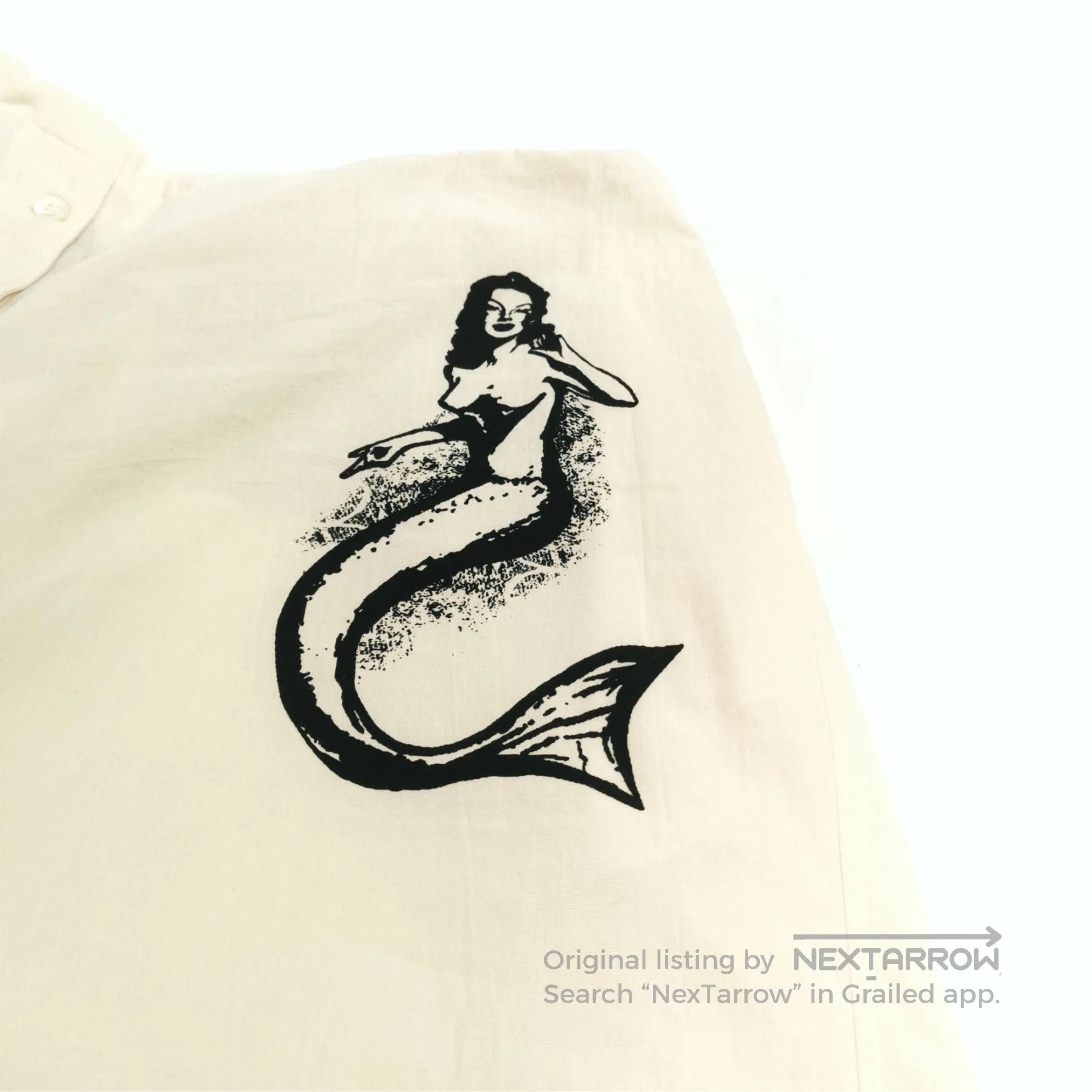 Prada Prada Mermaid Print Cotton Triangle Logo Shorts . Size 41" - 4 Thumbnail