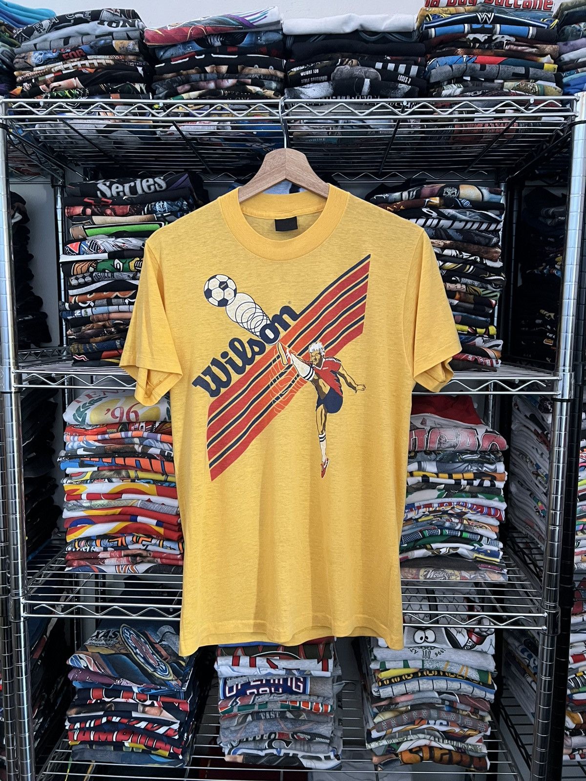 Wilson *RARE* 70s Wilson Soccer Tee Size US L / EU 52-54 / 3 - 1 Thumbnail