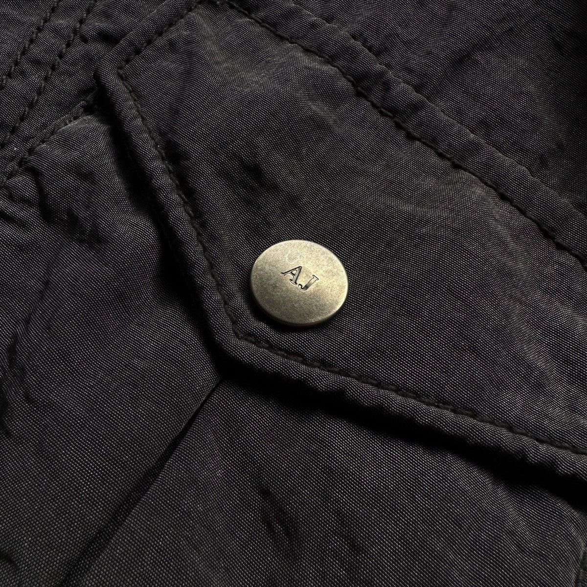 Armani Men’s Armani Jeans Nylon Jacket Full Zip Multi Pocket Black Size US M / EU 48-50 / 2 - 6 Thumbnail