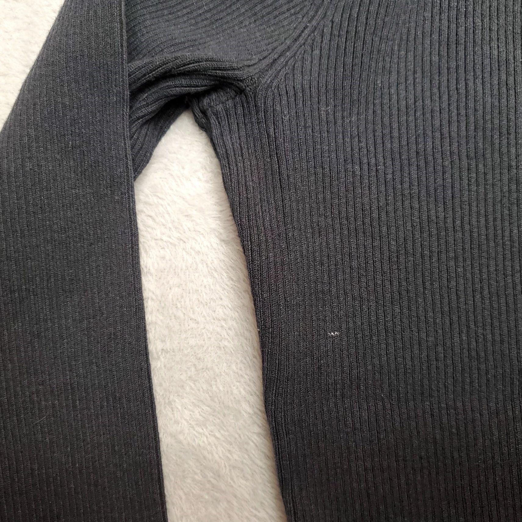 Madison VINTAGE Madison Studio Sweater Women S Black Rib knit Long Sleeve Silk Blend Casual Size S / US 4 / IT 40 - 4 Thumbnail