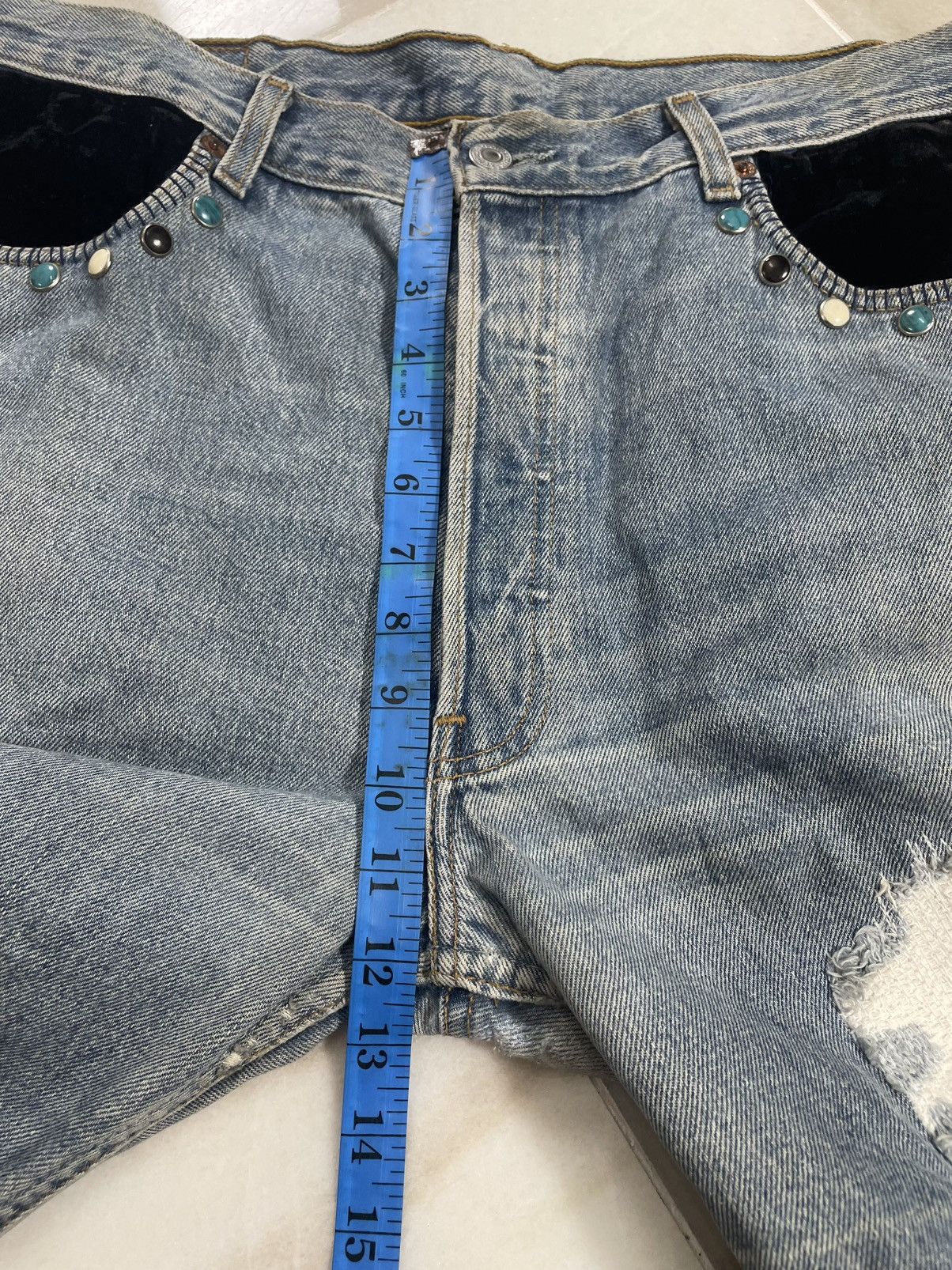 Levi's Levis Vintage 501 Reconstructed Distressed Design Size US 34 / EU 50 - 10 Thumbnail