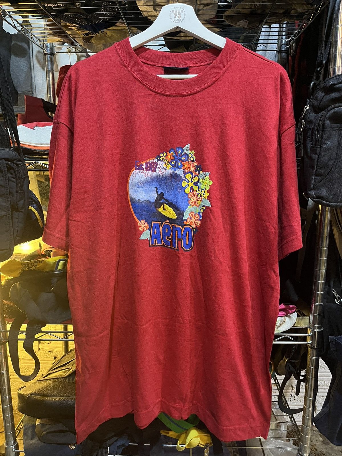 Aeropostale × Vintage Aeropostale Surfboard Photo Tee Size US XL / EU 56 / 4 - 1 Thumbnail