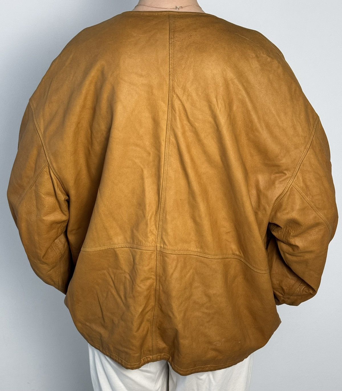 Jil Sander × Vintage Jil Sander Vintage 90’s Leather Jacket Brown Luxury Y2K Size S / US 4 / IT 40 - 5 Thumbnail
