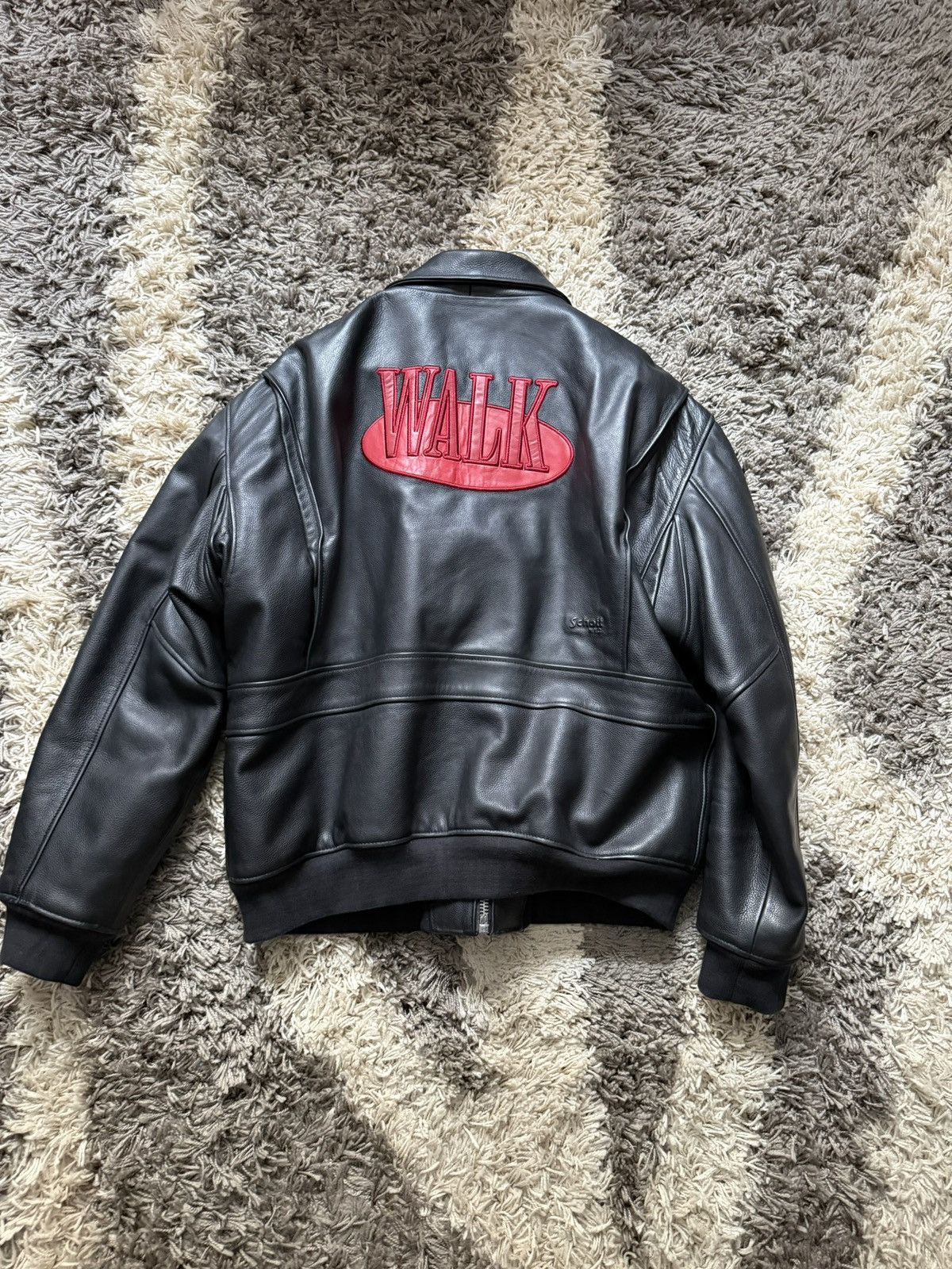Schott Walk In Paris x Schott NYC – Onyx Flight Jacket Size US XXL / EU 58 / 5 - 3 Thumbnail