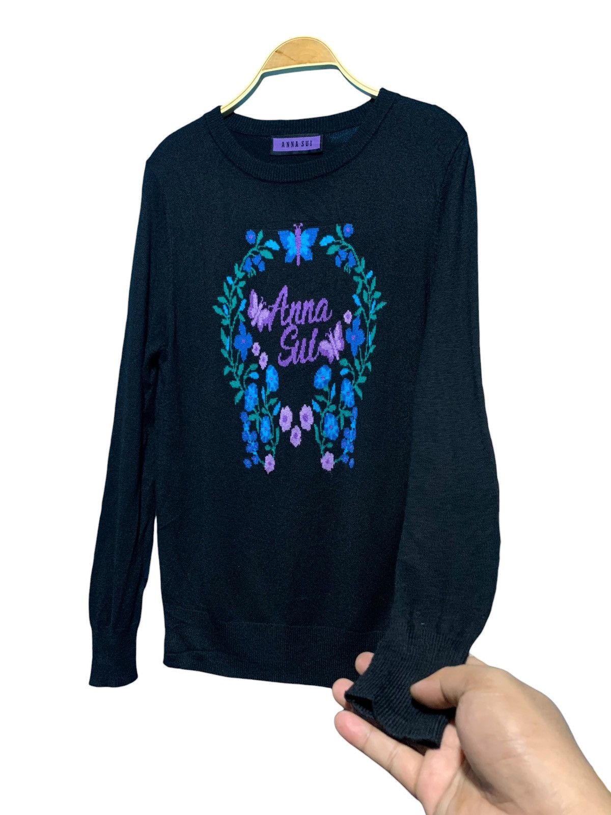 Anna Sui SS23 Anna Sui blooming garden artwork knit sweater Size M / US 6-8 / IT 42-44 - 3 Thumbnail