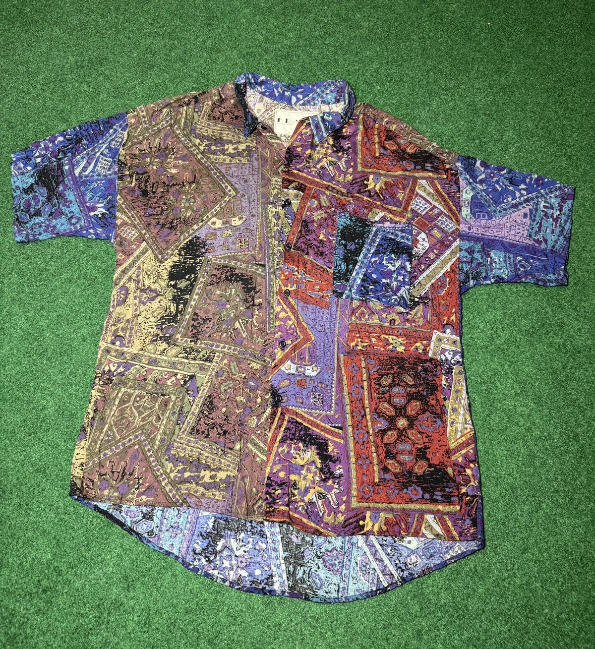Vintage Vintage 90s Frank Miami Vacation Hawaiian Button Up Shirt Size US L / EU 52-54 / 3 - 1 Thumbnail