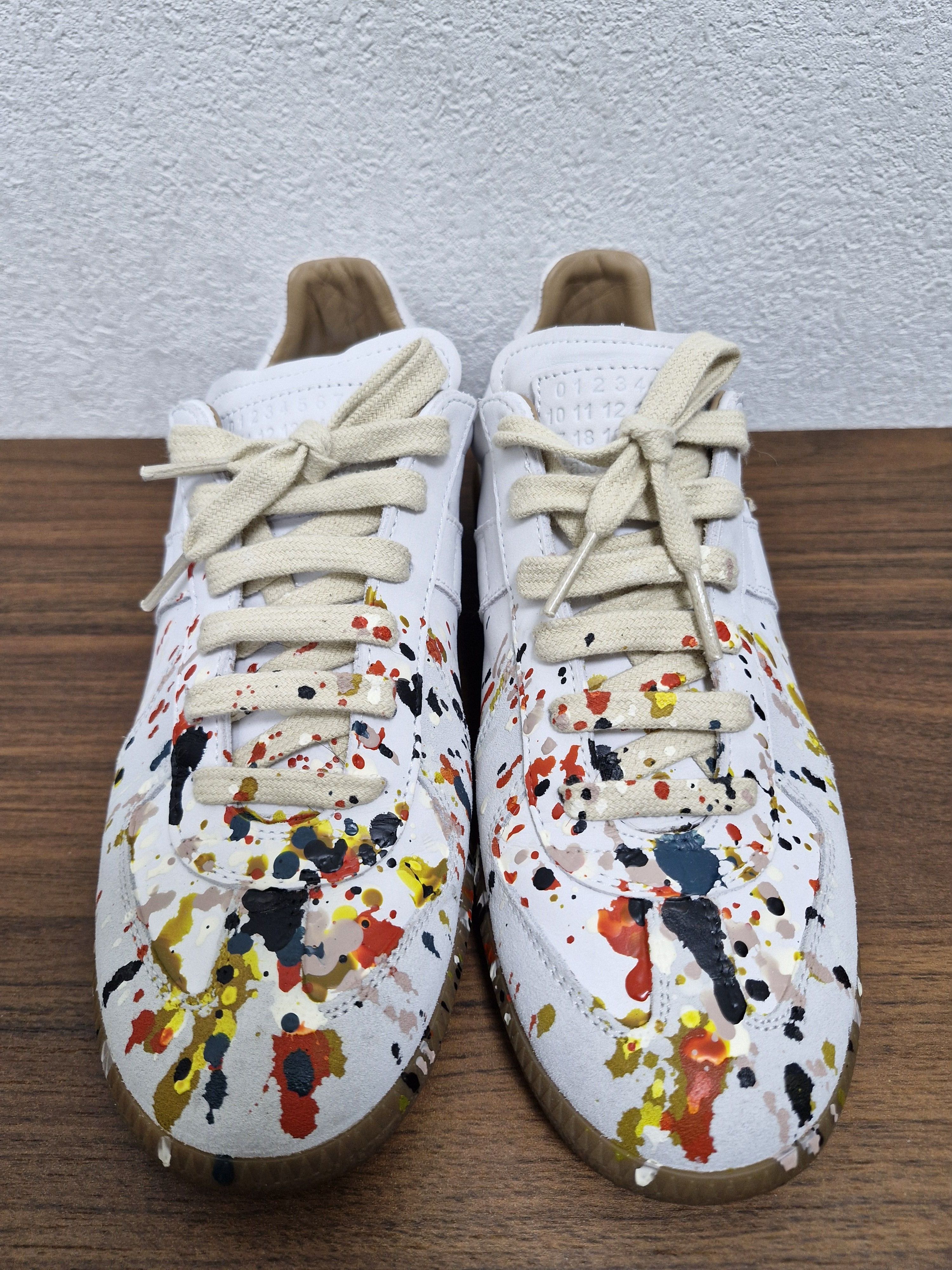 Maison Margiela MAISON MARGIELA Paint Splatter GATs Size US 5.5 / EU 38 - 2 Thumbnail