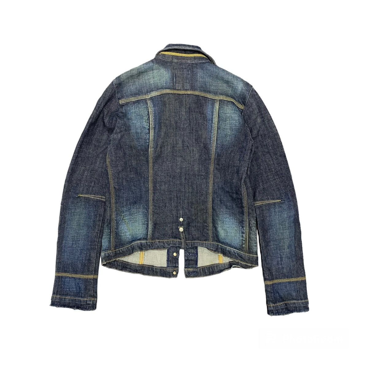 Marithe + Francois Girbaud M+FG Marithe Francois Girbaud Distressed Denim Jacket Size US M / EU 48-50 / 2 - 2 Thumbnail