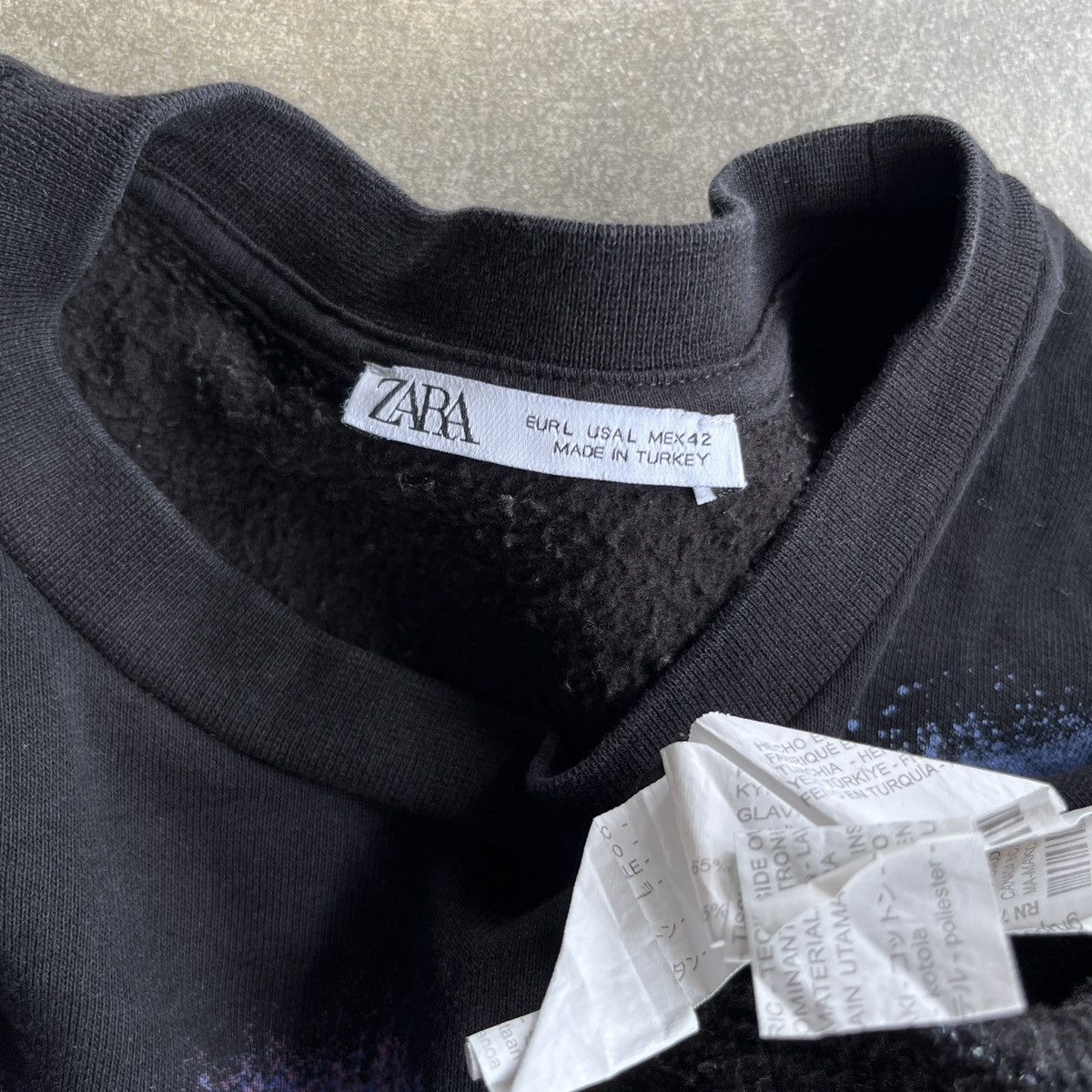 Zara Sweatshirt Zara NY Splash Abstract Size US XL / EU 56 / 4 - 8 Thumbnail