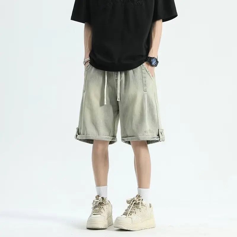 Japanese Brand Loose straight denim shorts Size US 32 / EU 48 - 5 Thumbnail