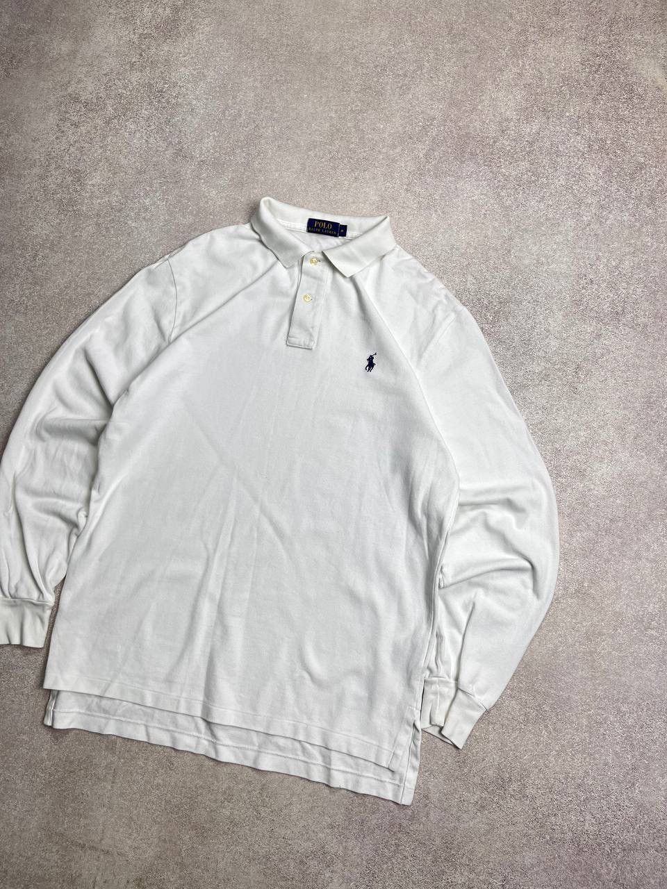 Polo Ralph Lauren VINTAGE POLO RALPH LAUREN WHITE RUGBY BOXY SHIRT Y2K M Size US M / EU 48-50 / 2 - 2 Thumbnail