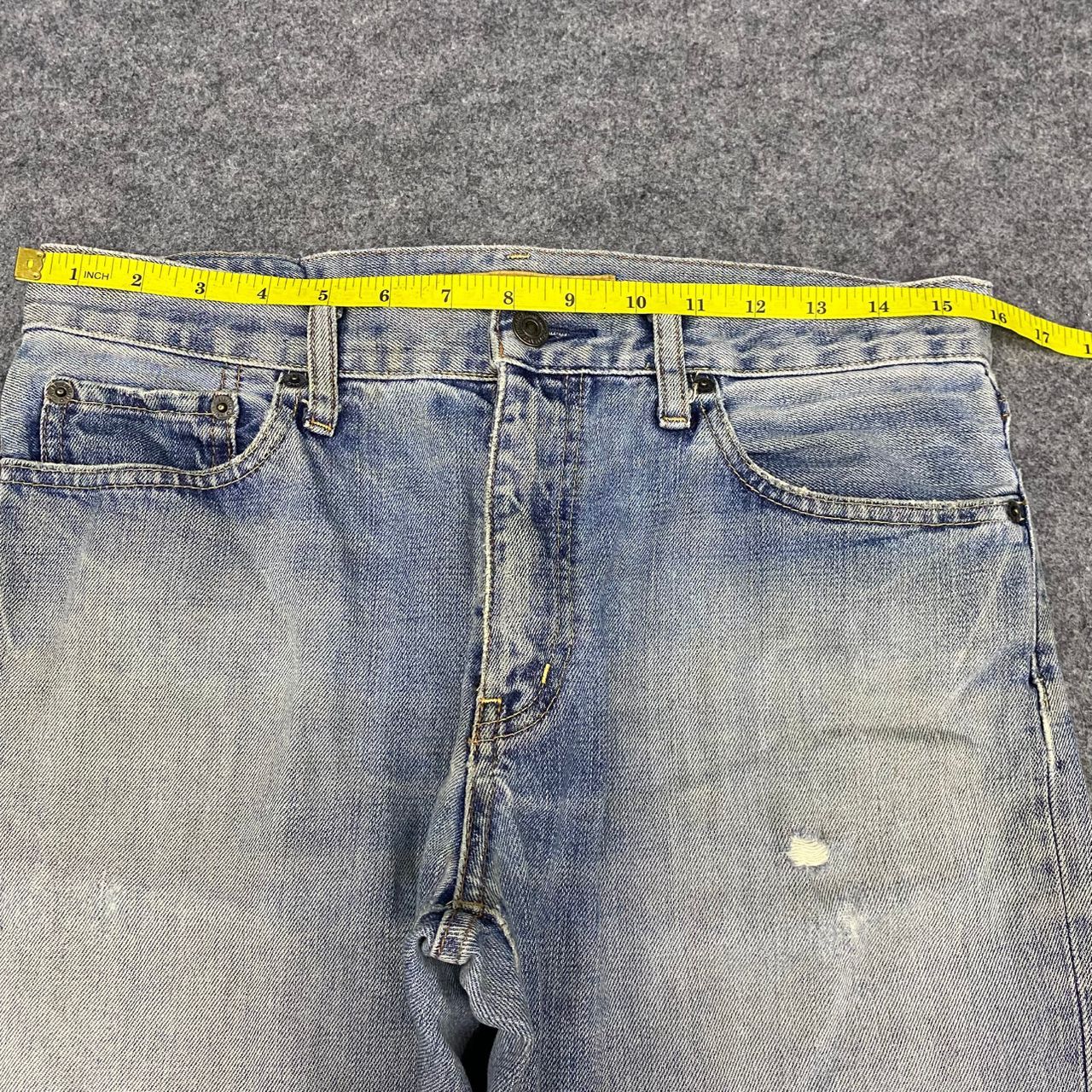 Japanese Brand Vintage Uniqlo Distressed Denim Kurt Cobain Style Size US 32 / EU 48 - 4 Thumbnail