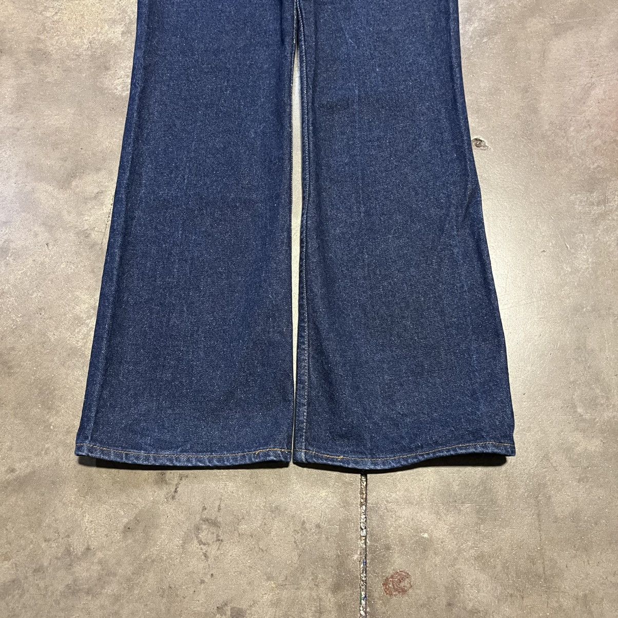 JCPenney Vintage 70s JCPenney Plain Pockets Flare Bootcut Denim Jeans Size US 34 / EU 50 - 4 Thumbnail