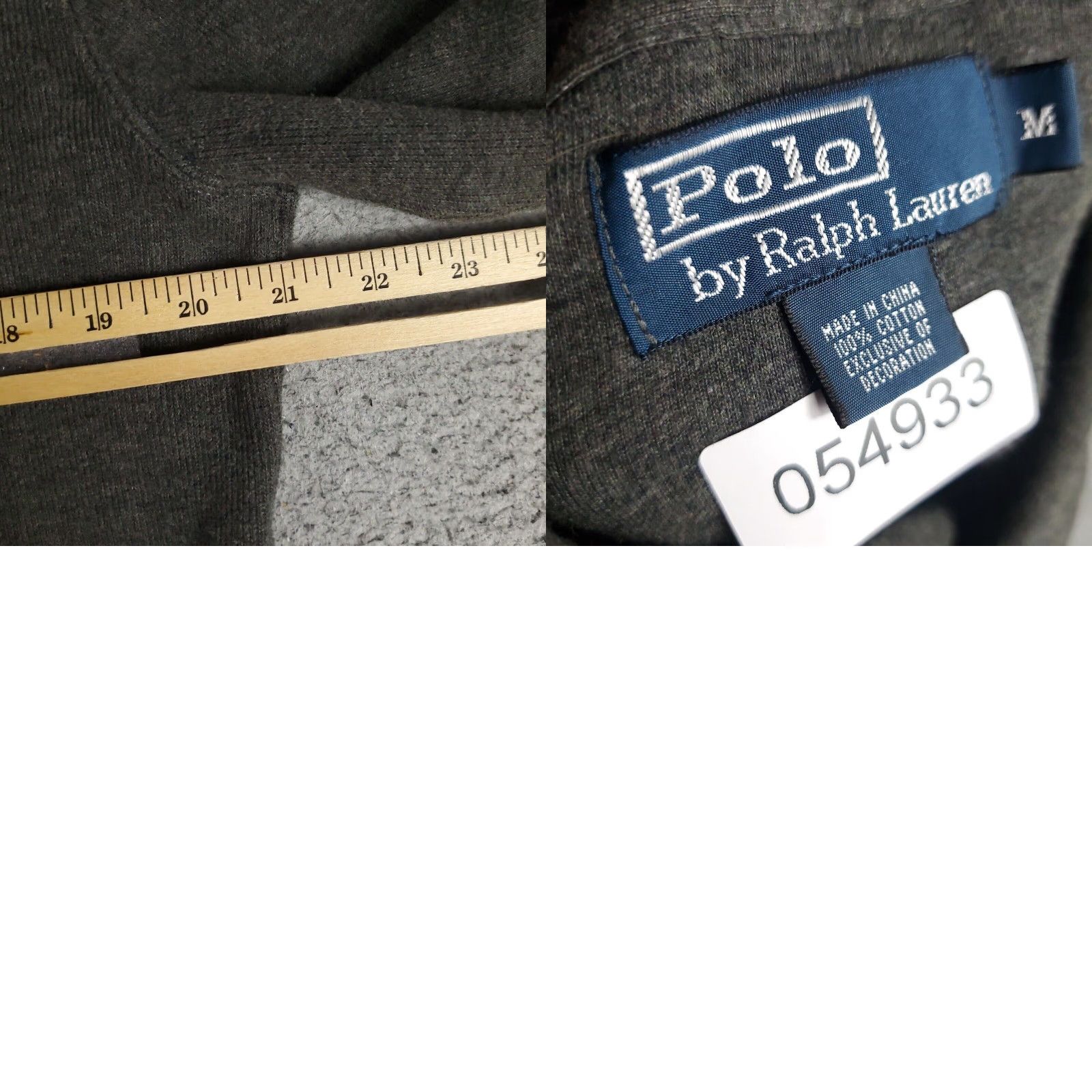 Ralph Lauren Ralph Lauren Gray Pony Sweater Mens Medium Long Sleeve Collared Pullover Size US M / EU 48-50 / 2 - 8 Thumbnail